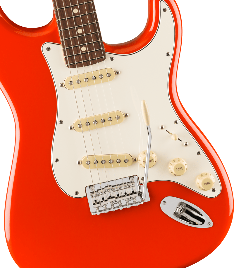 FENDER PLAYER II STRATOCASTER ELEC GTR,RW FB,CORAL RED 558