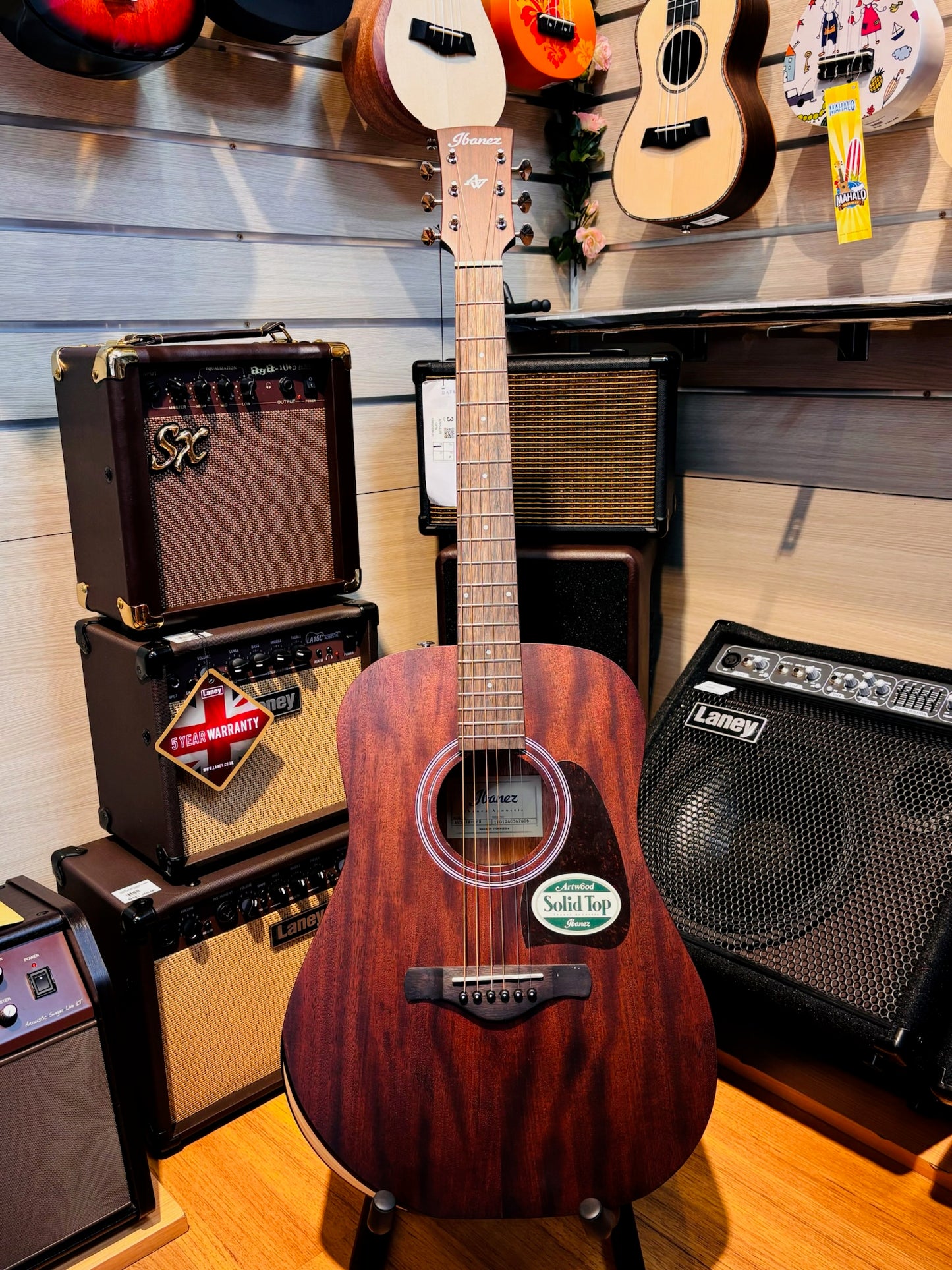 Ibanez Artwood Acoustic Guitar AW54JR OPN