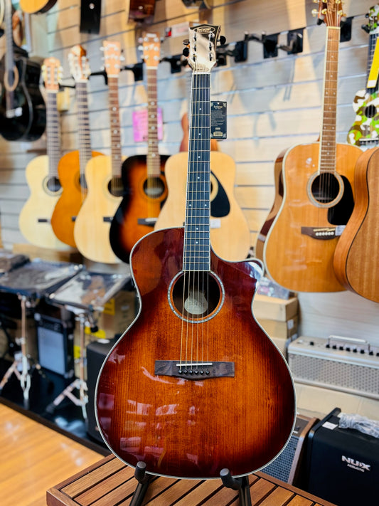 SQOE 41" Solid Spruce Top Acoustic Guitar S340-FG-CS w/EQ,Bag,Strap,Capo,Cloth&Picks