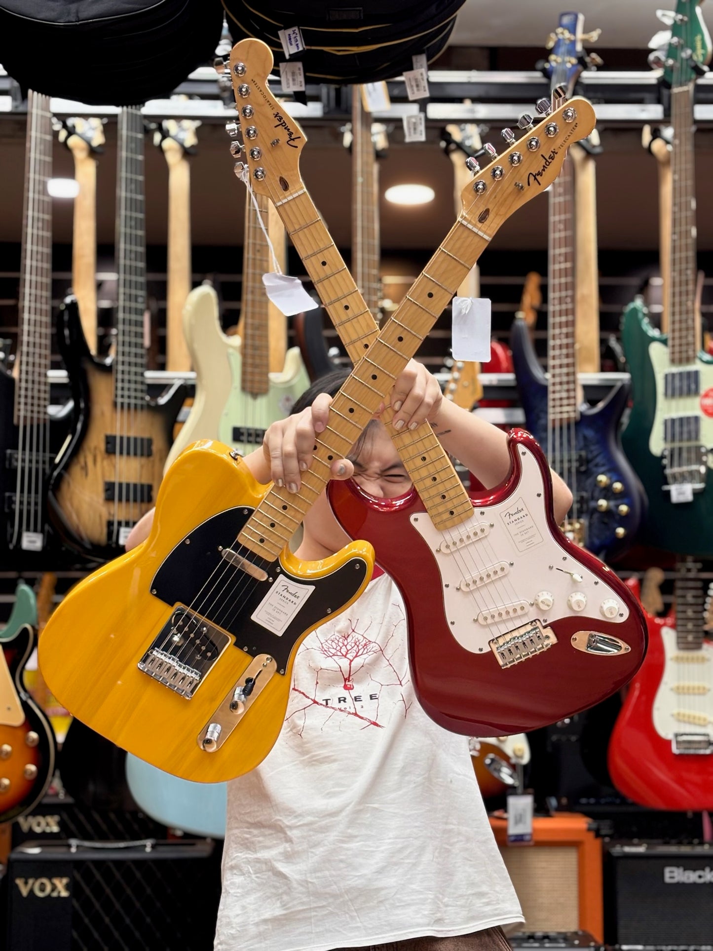 Fender Standard Telecaster Electric Guitar, Maple FB, Butterscotch Blonde