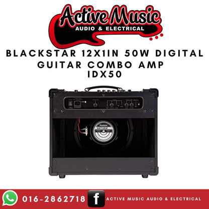 Blackstar 12x1IN 50w Digital Guitar Combo Amp IDX50